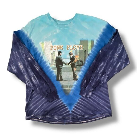 Pink Floyd Wish You Were Here Tie Dye Long Sleeve T-Shirt Size Extra Large - Picture 1 of 6